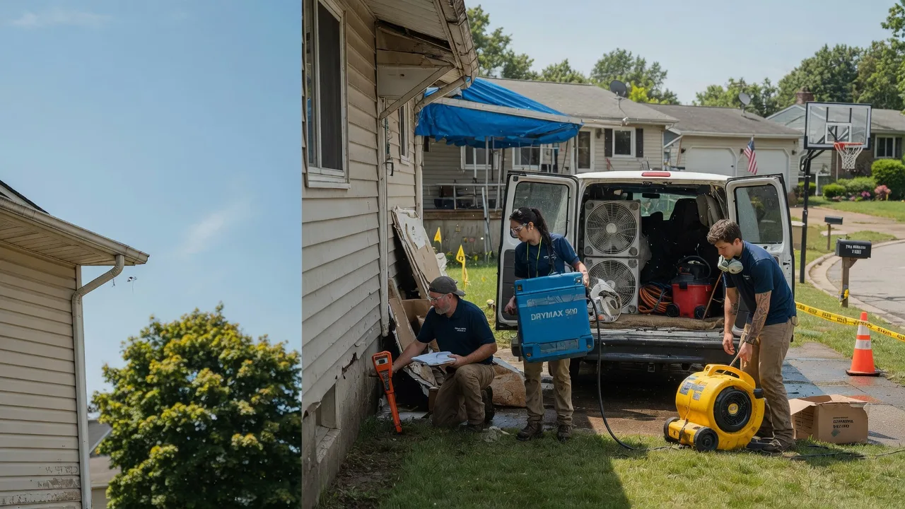 Ceiling Leak Cleanup in Elkhart, IL near me